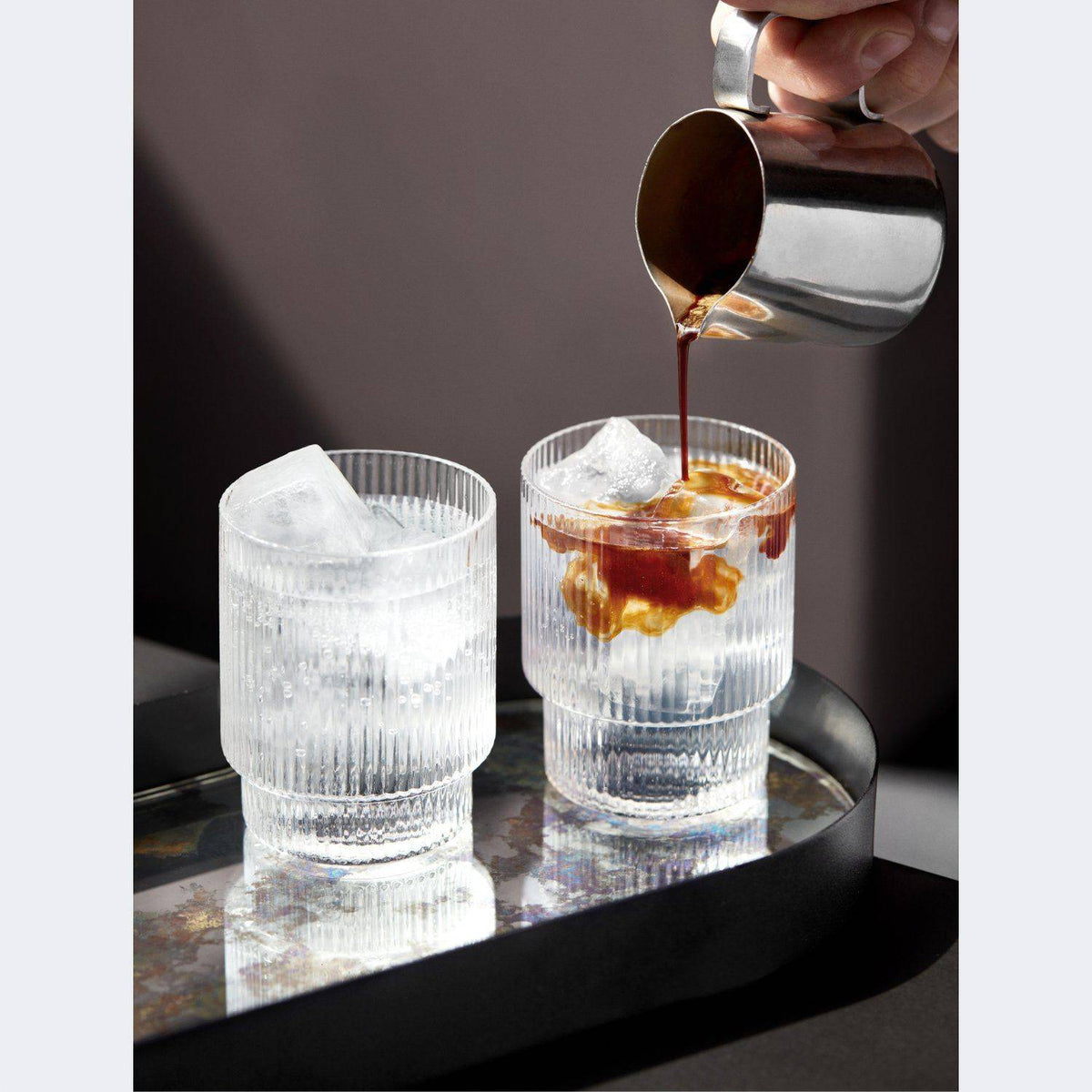 Ferm Living Ripple Glasses, Set of 4
