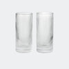 ferm Living Ripple Highball Glasses, Set of 2, Clear - KANSO#Color_Clear