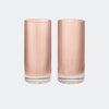 ferm Living Ripple Highball Glasses, Set of 2, Blush - KANSO#Color_Blush