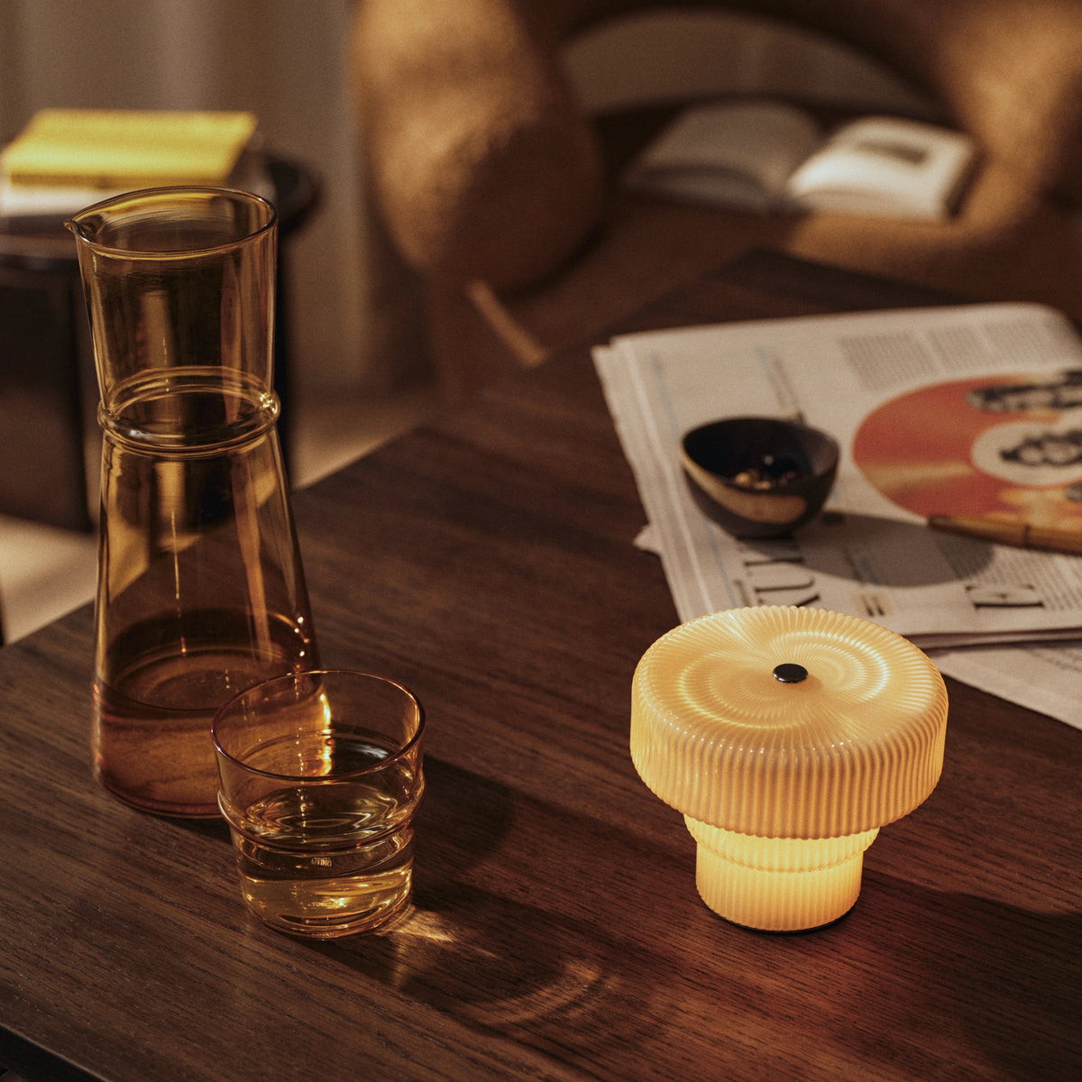 Ferm Living Ripple Portable Lamp Oat#Color_Oat