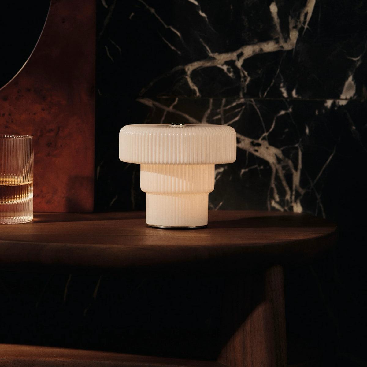 Ferm Living Ripple Portable Lamp White#Color_White