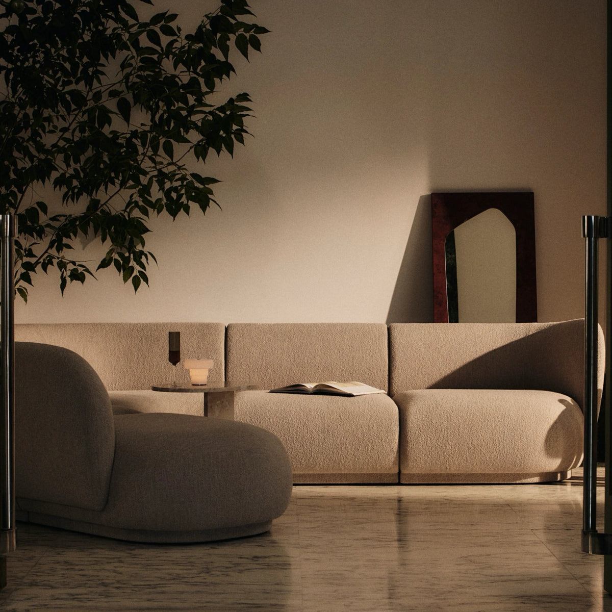 Ferm Living Ripple Portable Lamp White#Color_White