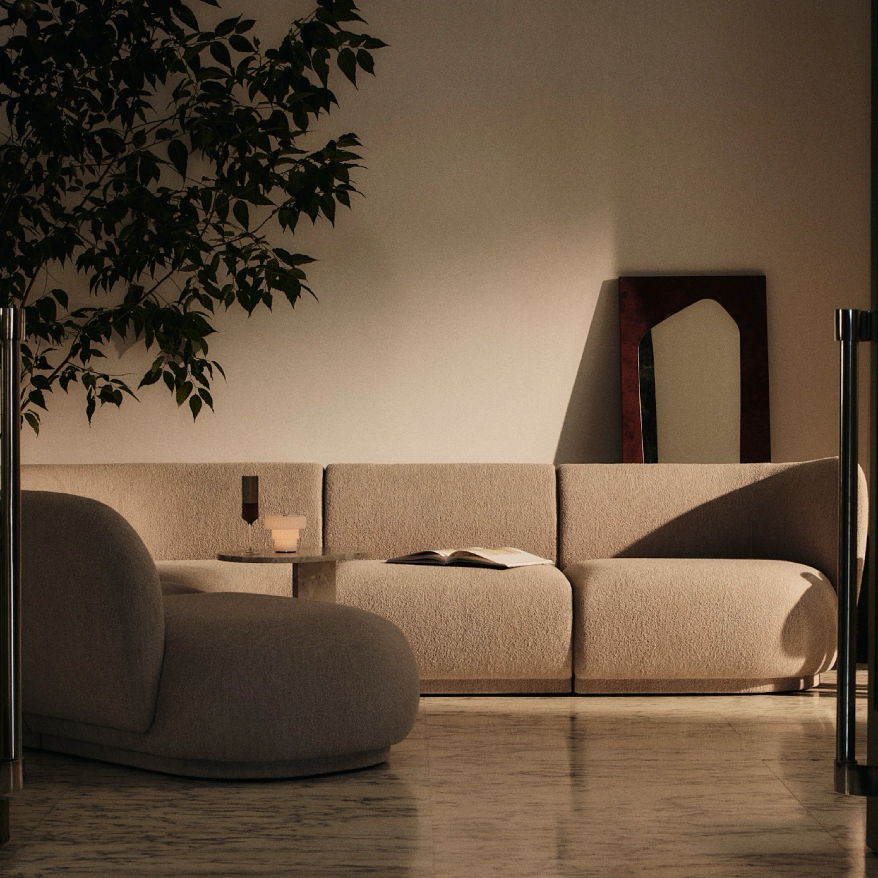 Ferm Living Ripple Portable Lamp - KANSO