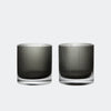 Ferm Living Ripple Tumbler Glasses Smoked Grey - KANSO
