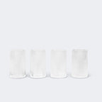 Ferm Living Ripple Verrines, Set of 4 Clear - KANSO#color_Clear