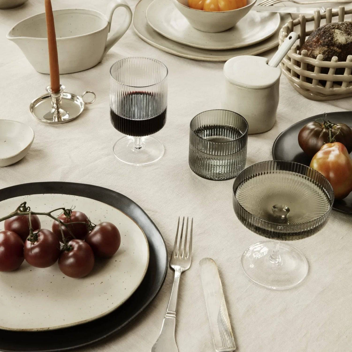 Ferm Living Ripple Wine Glasses, Set of 2
