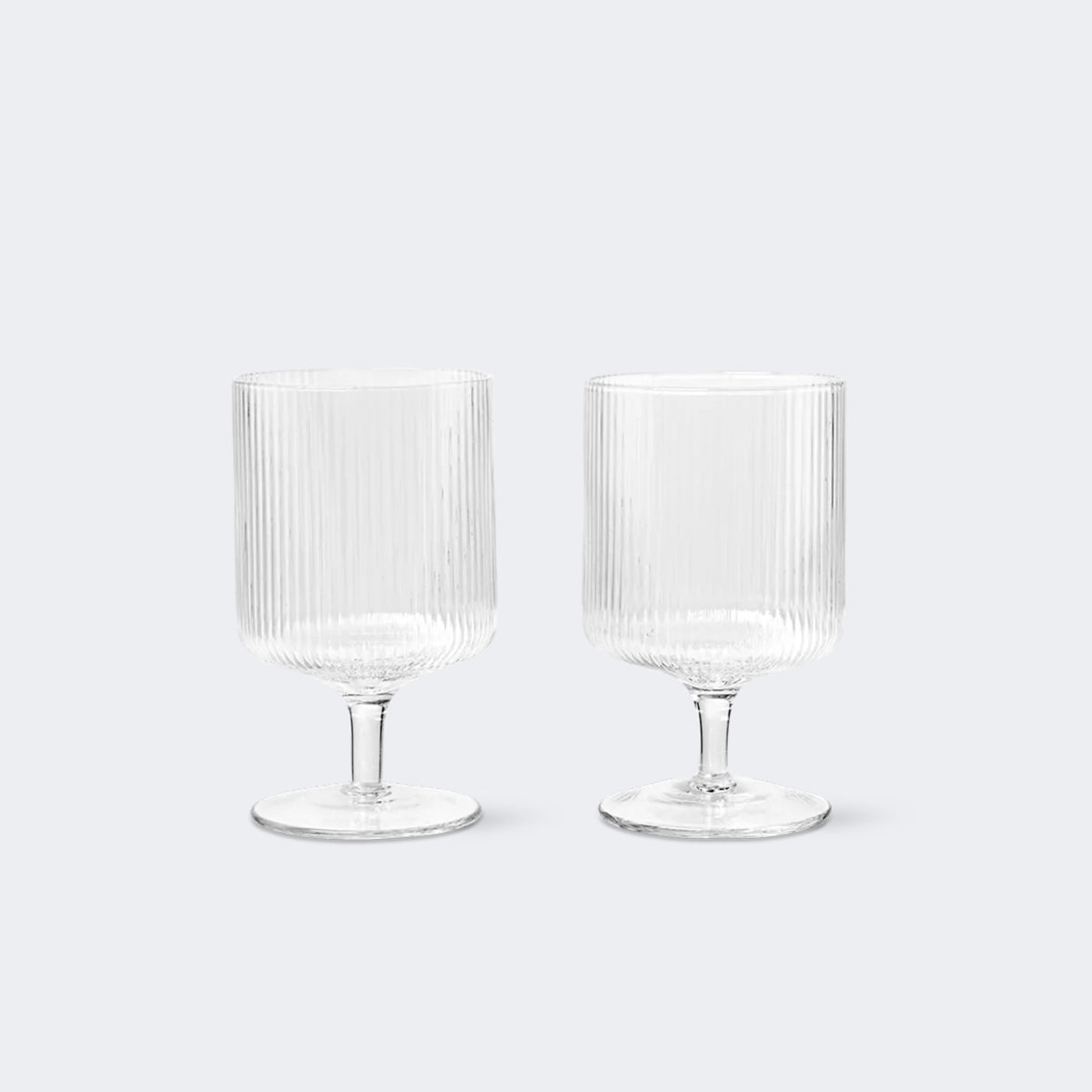 Ferm Living Ripple Wine Glasses, Set of 2