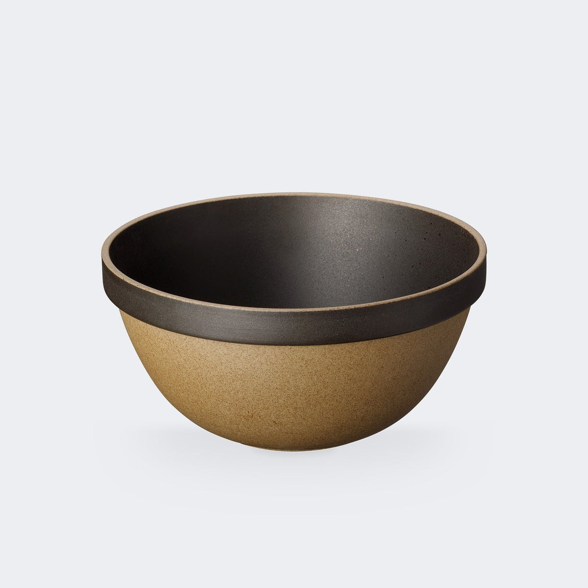 Hasami Porcelain Deep Round Bowl in Black 7"
