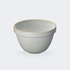 Hasami Porcelain Deep Round Bowl in Gloss Gray 5"