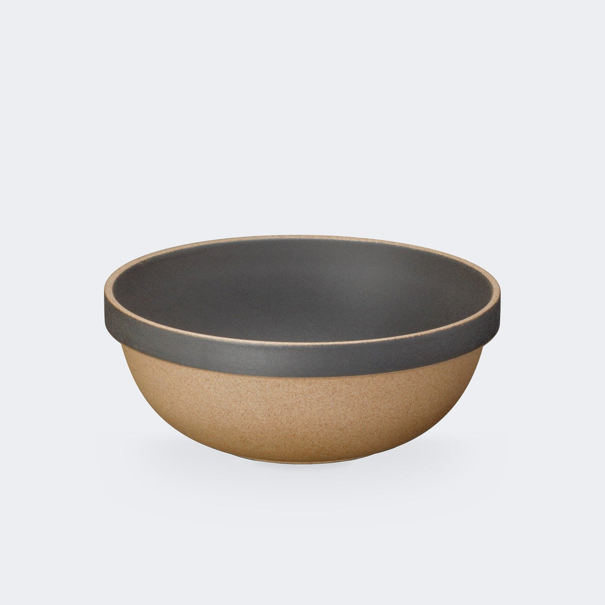 Hasami Porcelain Hasami Porcelain Mid Deep Round Bowl in Black 7 3 8"