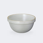 Hasami Porcelain Mid Deep Round Bowl in Gloss Gray 5"