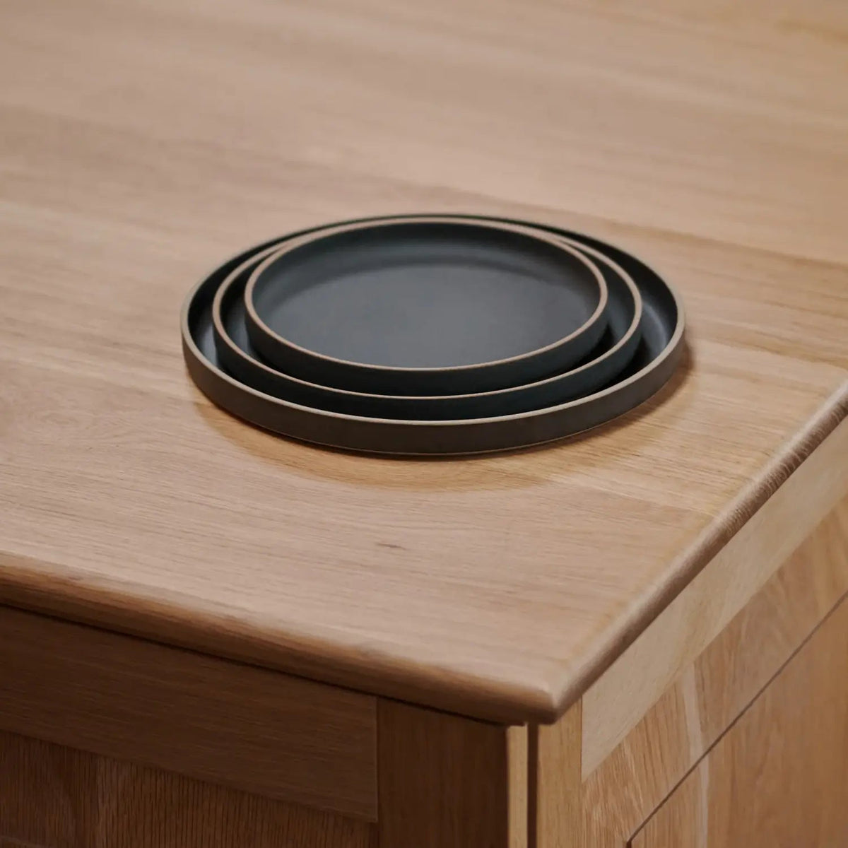 Hasami Porcelain Plate in Black