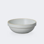 Hasami Porcelain Round Bowl in Gloss Gray 5"