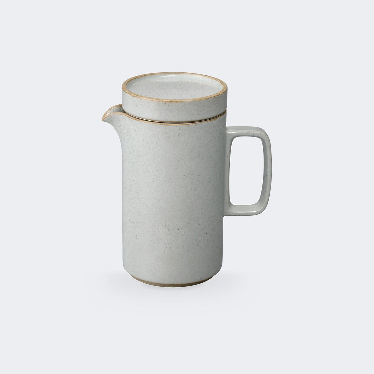 Hasami Porcelain Tall Tea Pot in Gloss Gray Default Title