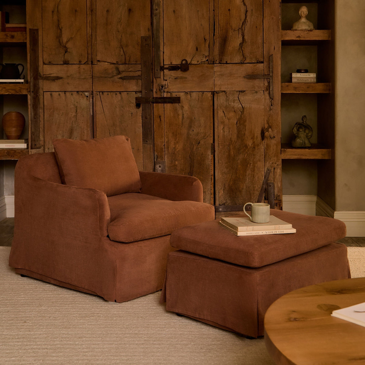 House of Leon Antwerp Armchair#Color_Rust