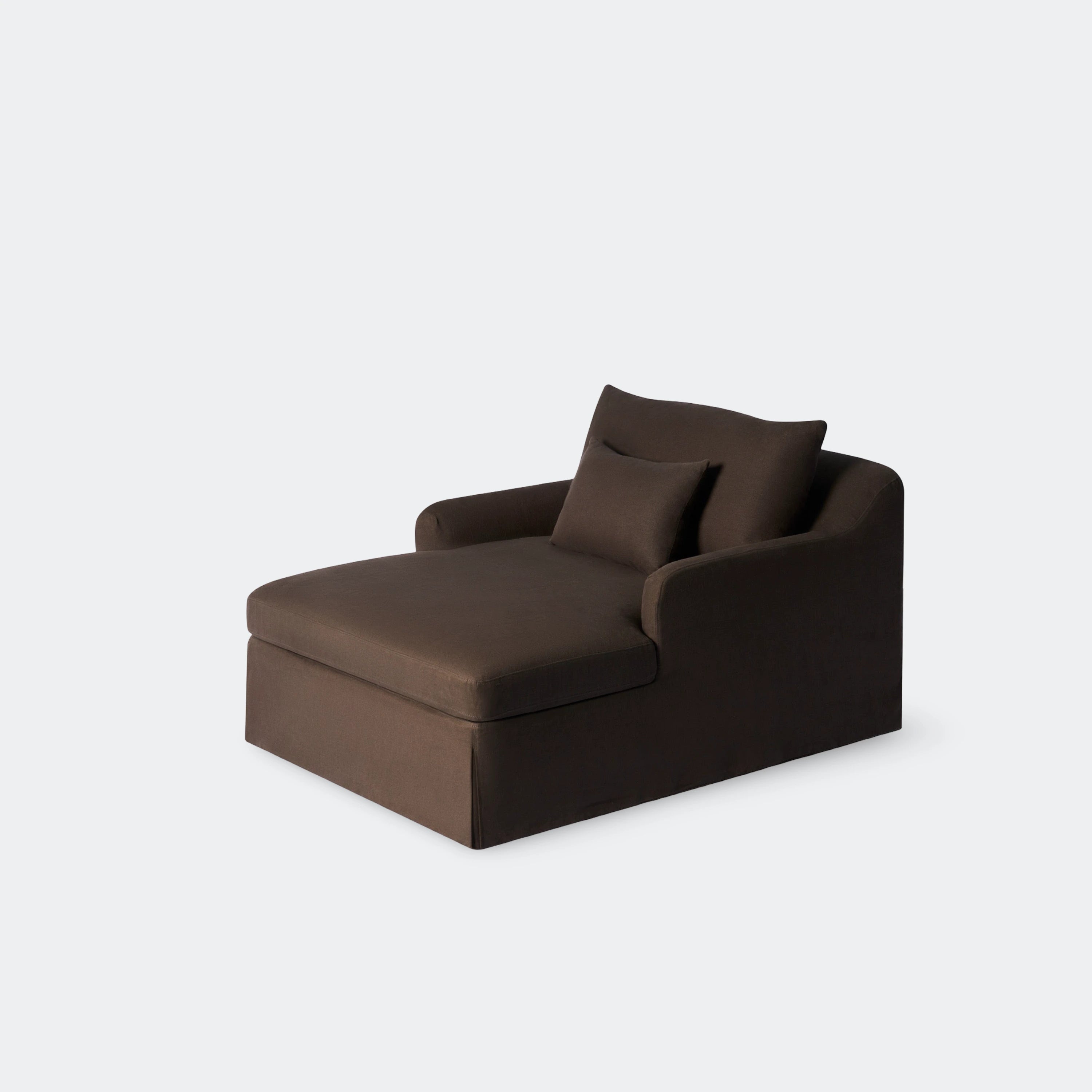 House of Leon Antwerp Chaise Lounge Cocoa#Color_Cocoa