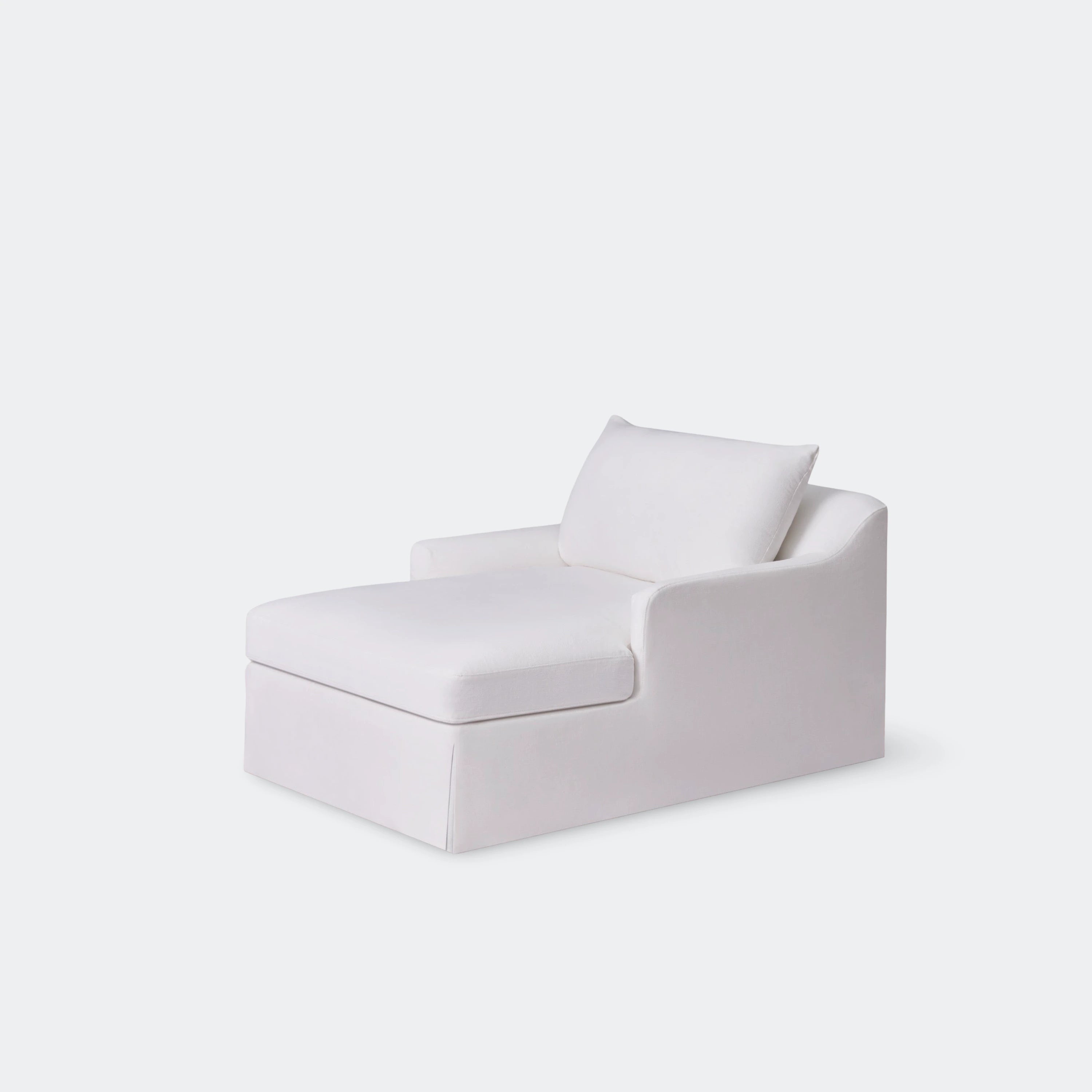 House of Leon Antwerp Chaise Lounge White#Color_White