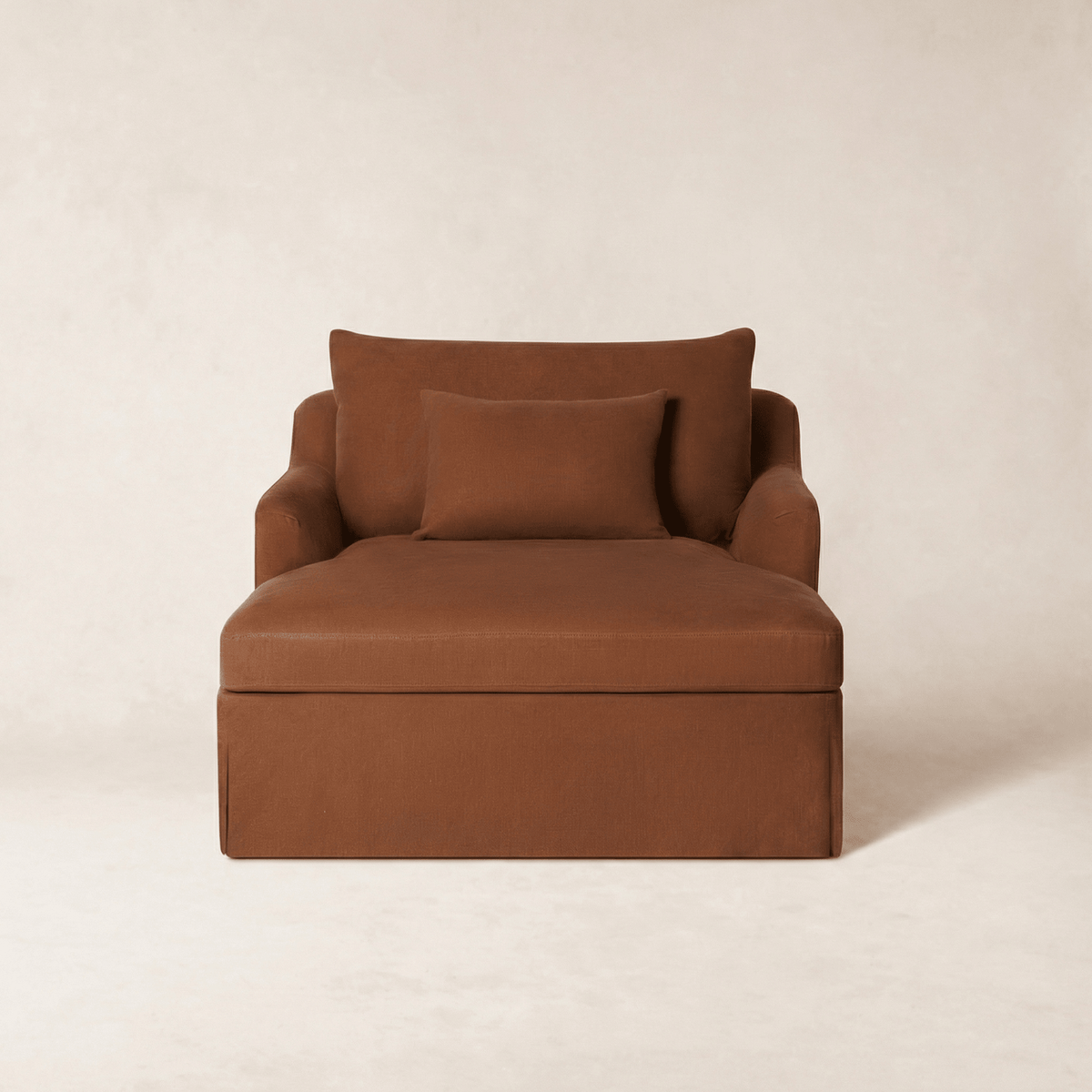 House of Leon Antwerp Chaise Lounge#Color_Rust
