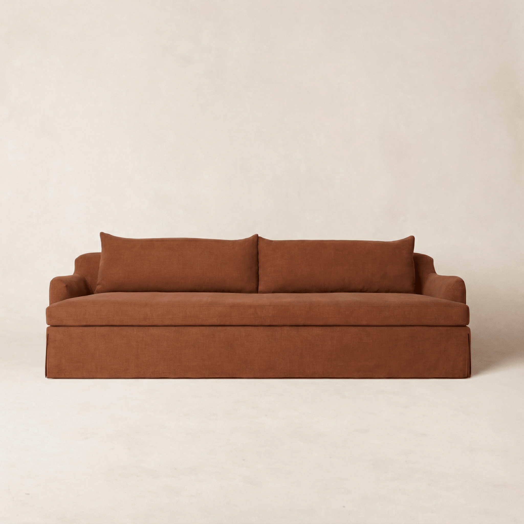 House of Leon Antwerp Sofa Rust 96"#Color_Rust