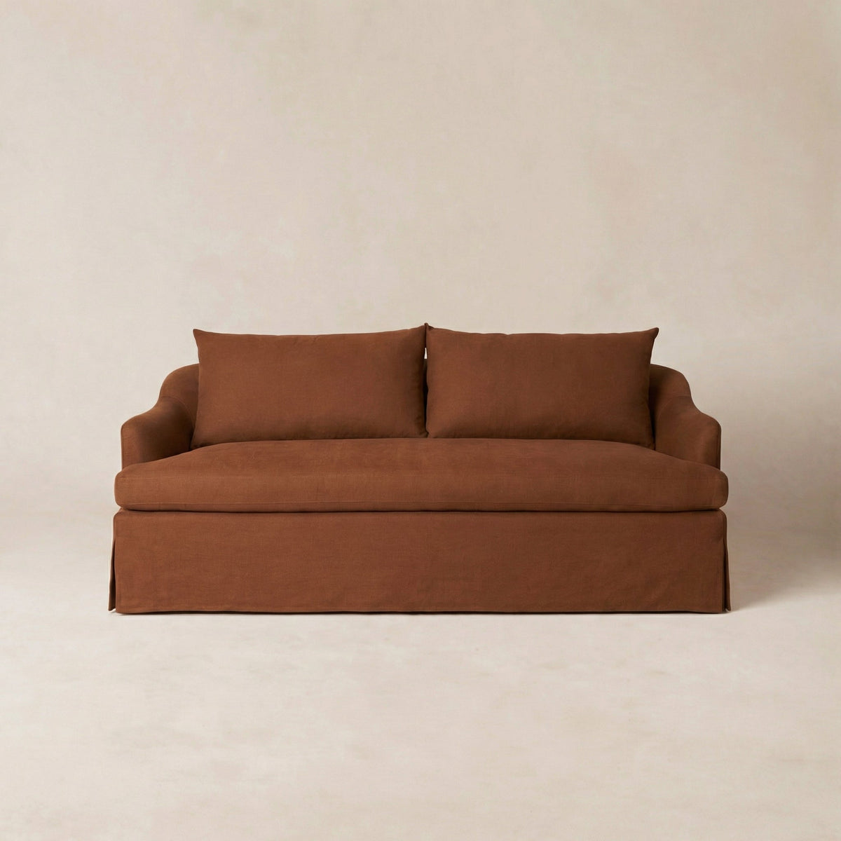 House of Leon Antwerp Sofa Rust 72"#Color_Rust