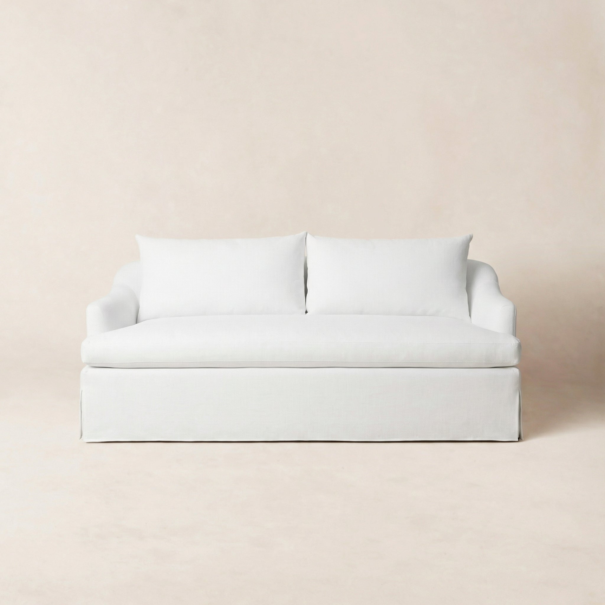 House of Leon Antwerp Sofa 72"#Color_White