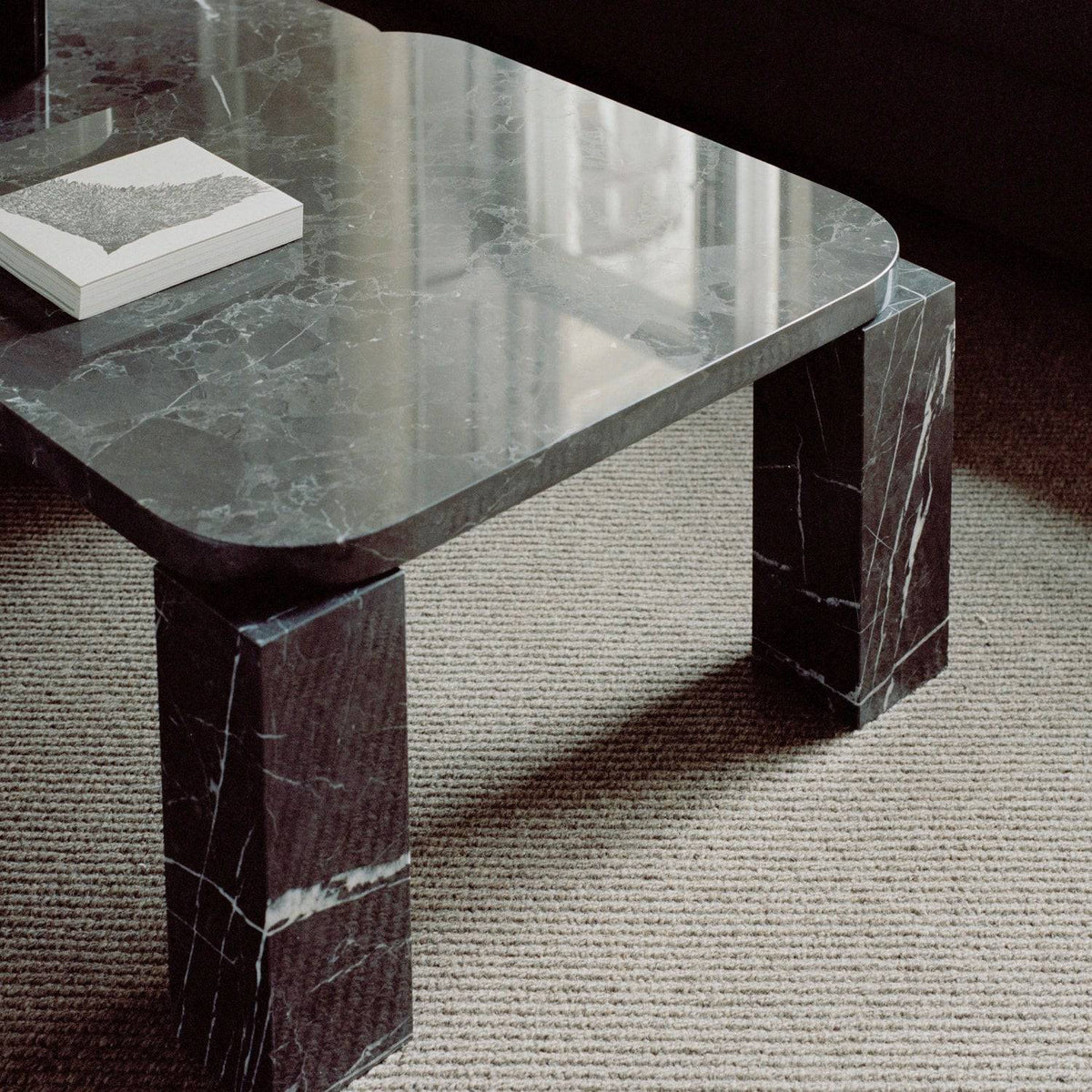 New Works Atlas Coffee Table Small Costa Black Marble#Color_Costa Black Marble