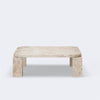 New Works Atlas Coffee Table Small Travertine#Color_Travertine