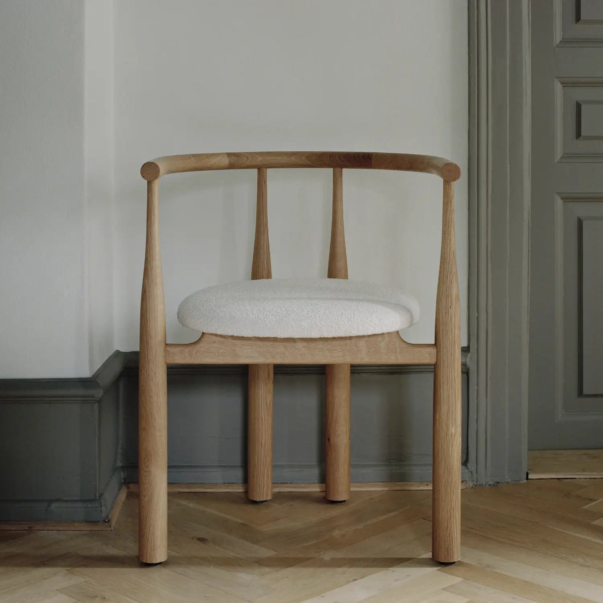 New Works Bukowski Chair#Frame/Fabric Color_Oak w. Lana 024