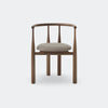 New Works Bukowski Chair Walnut w. Romo Linara 342#Frame/Fabric Color_Walnut w. Romo Linara 342