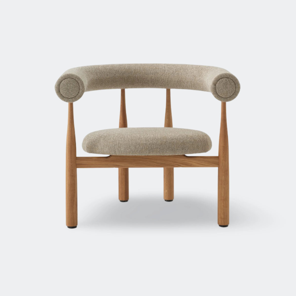 New Works Bukowski Lounge Chair Oak Moss 017#Frame & Upholstery_Oak / Moss 017
