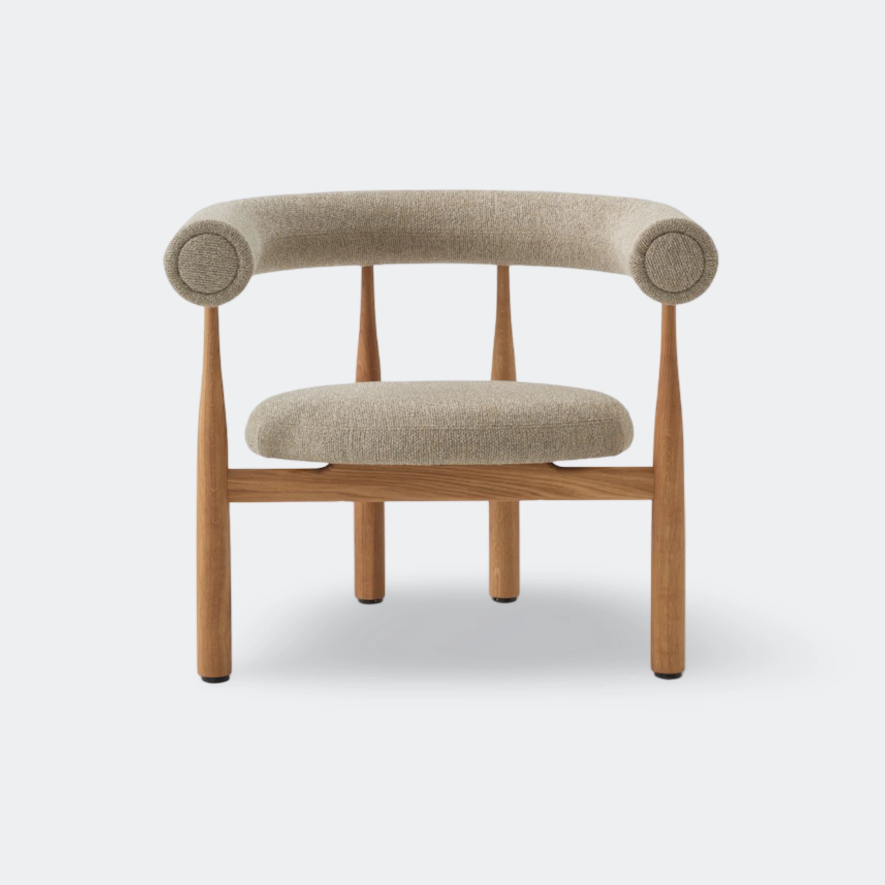 New Works Bukowski Lounge Chair Oak Moss 017#Frame & Upholstery_Oak / Moss 017