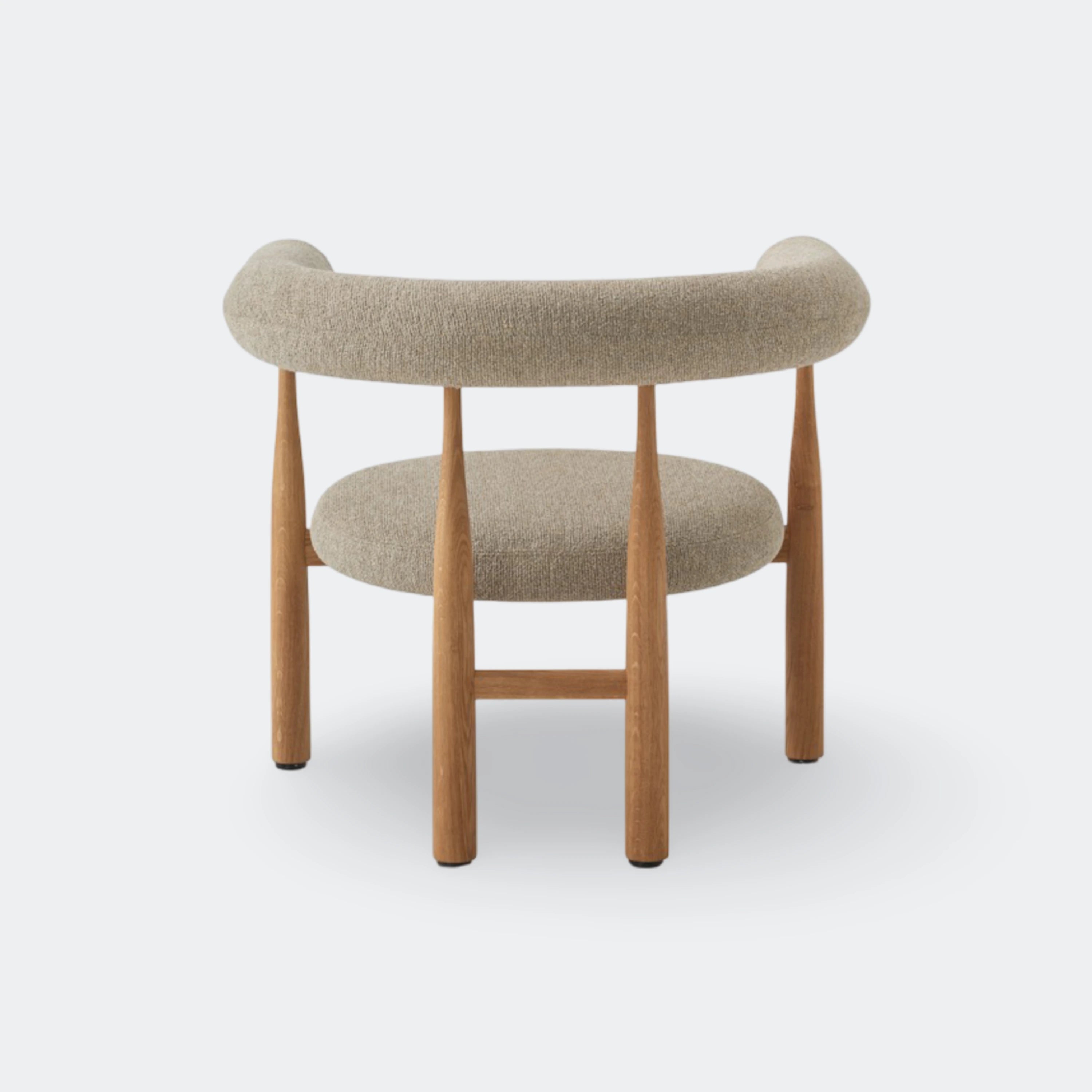 New Works Bukowski Lounge Chair#Frame & Upholstery_Oak / Moss 017
