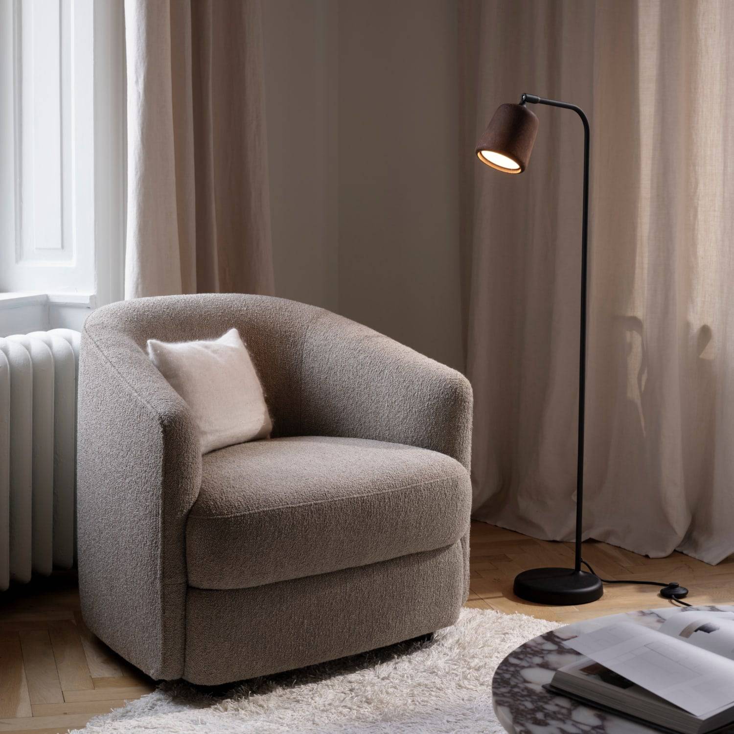 New Works Covent Lounge Chair Hemp - KANSO#Upholstery_Hemp