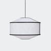 New Works Kite Pendant White and Black Tyvek Ø65#Color_White and Black Tyvek