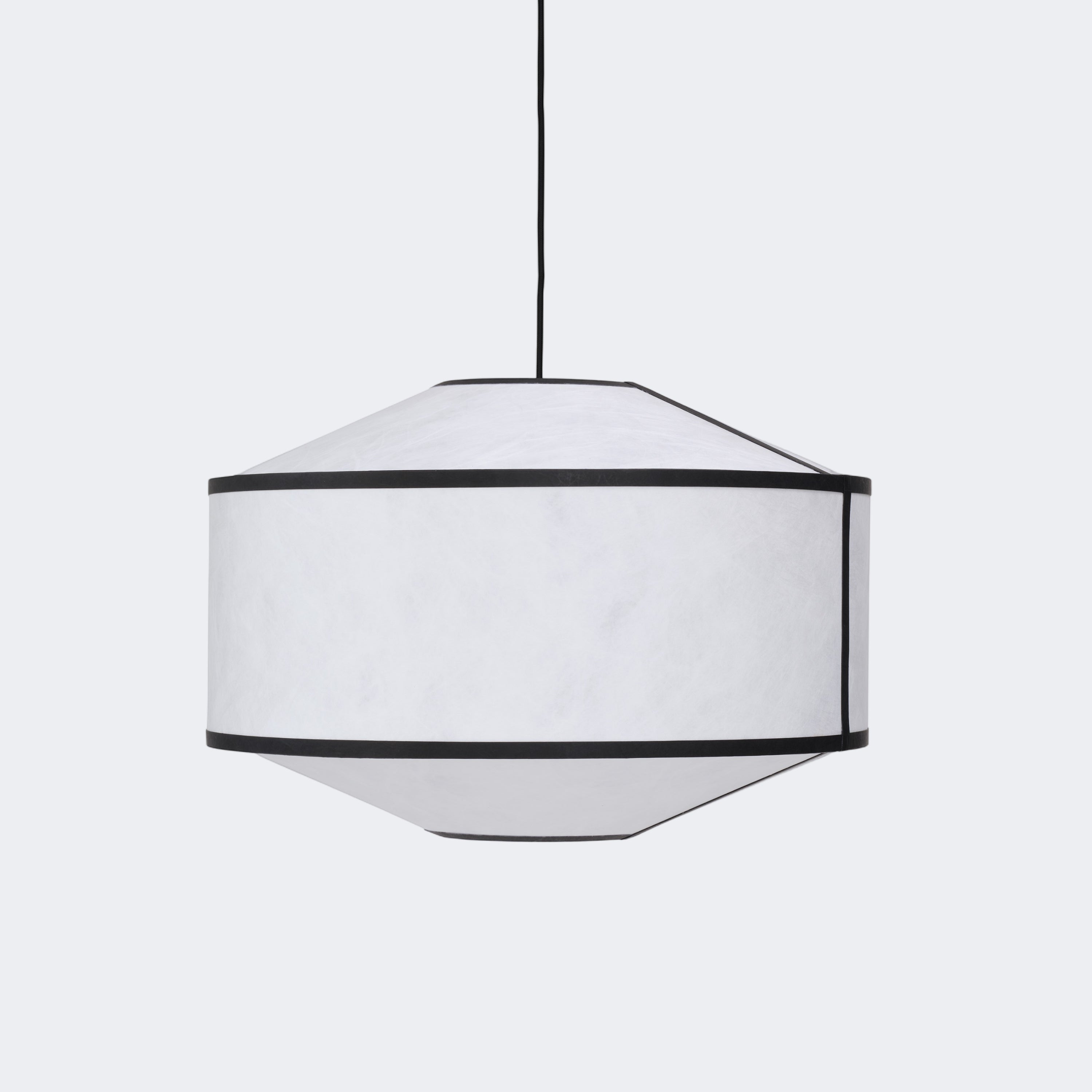 New Works Kite Pendant White and Black Tyvek Ø65 - KANSO