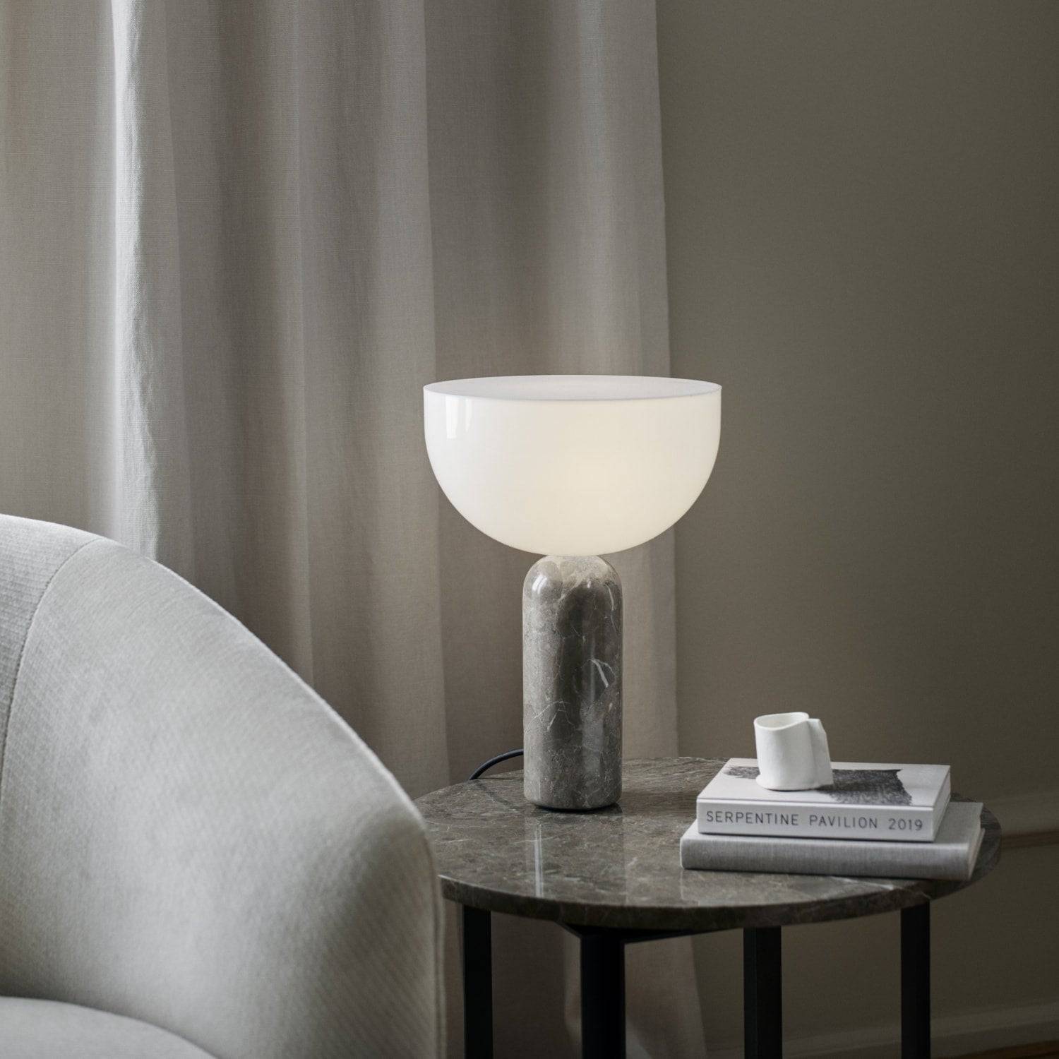 New Works Kizu Table Lamp, Small Gris du Marais - KANSO#Color_Gris du Marais