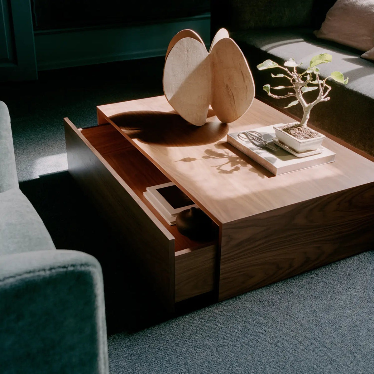 New Works Mass Coffee Table High w. Drawer