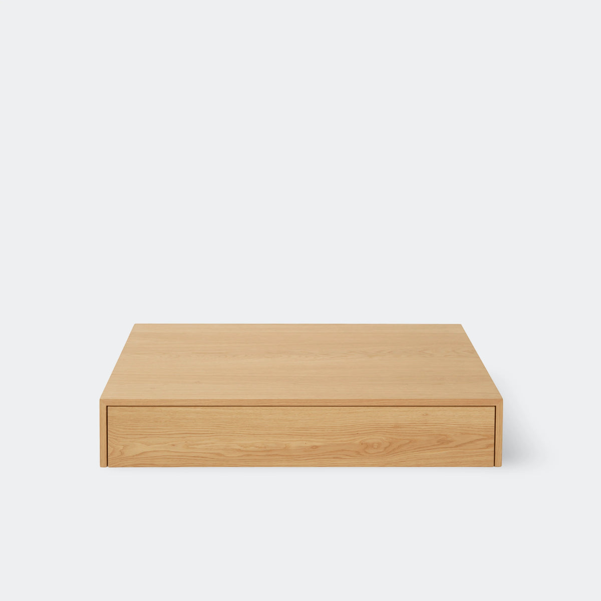 New Works Mass Coffee Table, Wide Oak With Drawer#Finish_Oak