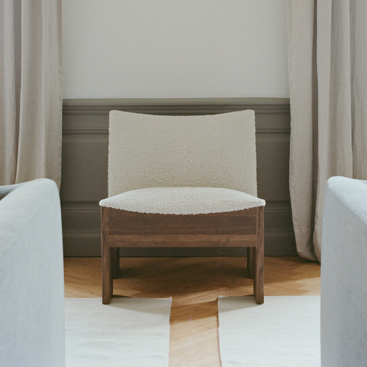 New Works Tenon Lounge Chair #Wood_Fumed Oak #Upholstery_Spacedust