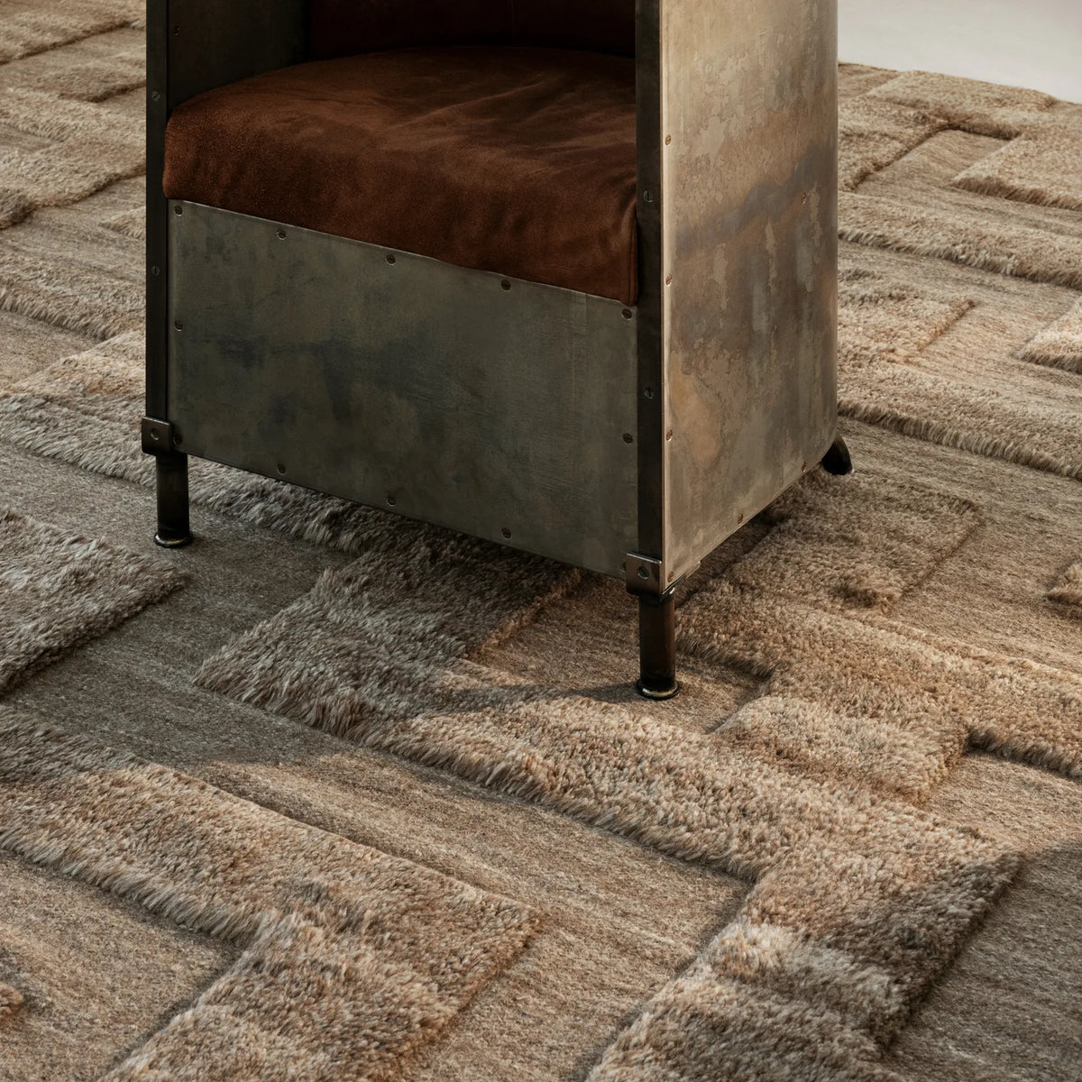 Nordic Knots Boho Rug - KANSO#Color_Brown Mix
