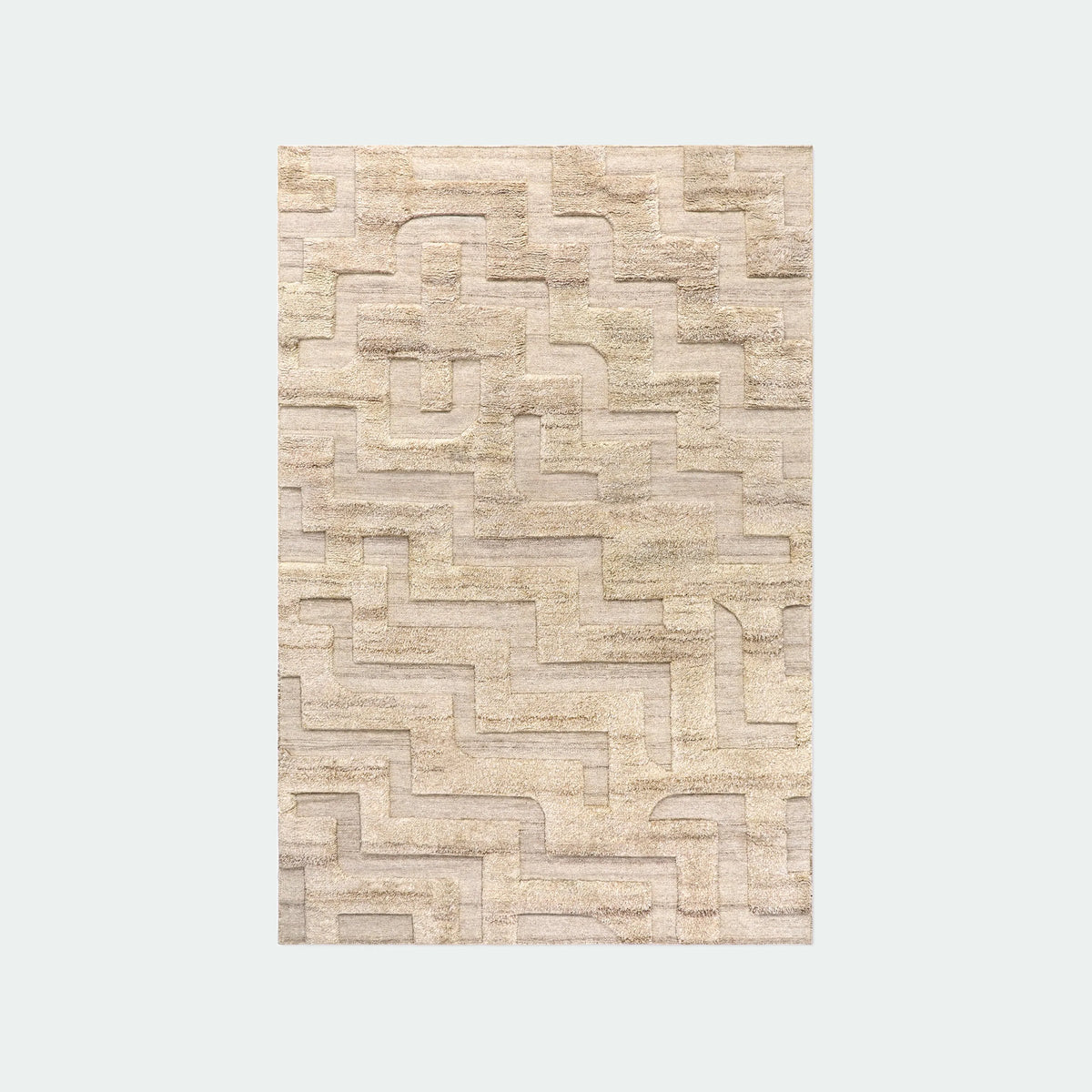 Nordic Knots Boho Rug - KANSO#Color_Sand Mix