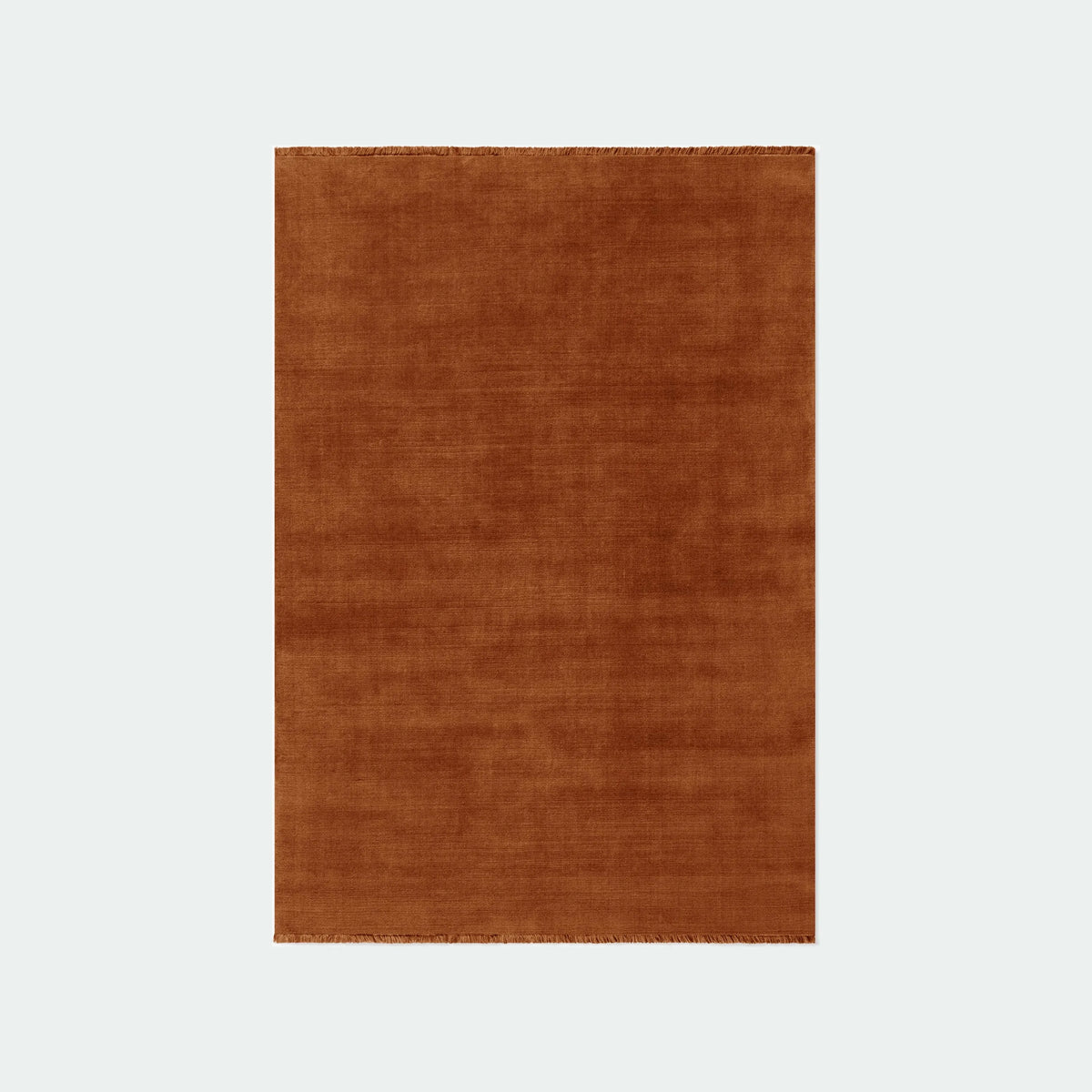 Nordic Knots Mohair Rug - KANSO#Color_Rust