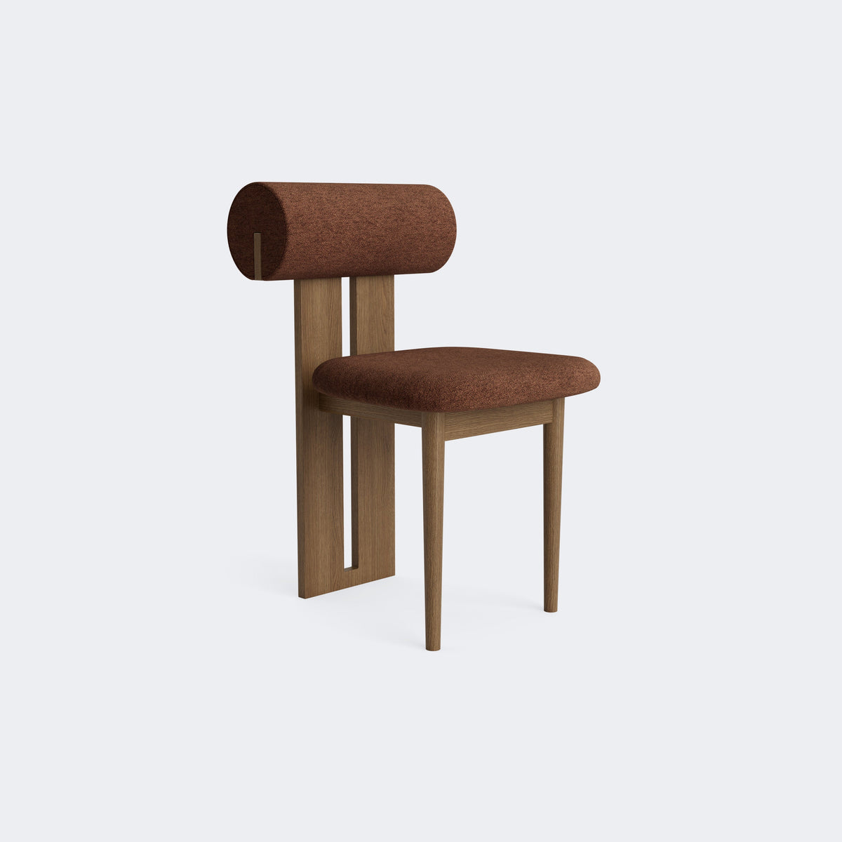 Norr11 Hippo Dining Chair Light Smoked Oak Barnum Bouclé 21