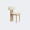 Norr11 Hippo Dining Chair Natural Oak Barnum Bouclé 24