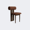 Norr11 Hippo Dining Chair Dark Smoked Oak Barnum Bouclé 21