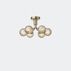 Nuura Apiales 6 Ceiling Light, Brushed Brass / Optic Gold - KANSO#Finish_Brushed Brass / Optic Gold
