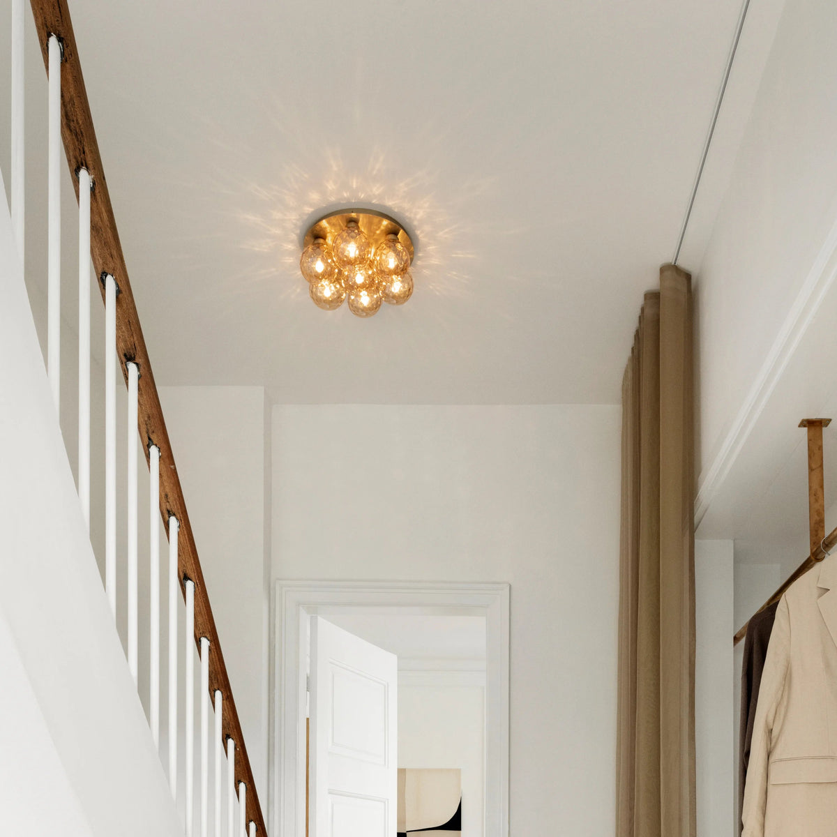 Nuura Apiales 7 Plafond, Brushed Brass / Optic Gold - KANSO#Finish_Brushed Brass / Optic Gold