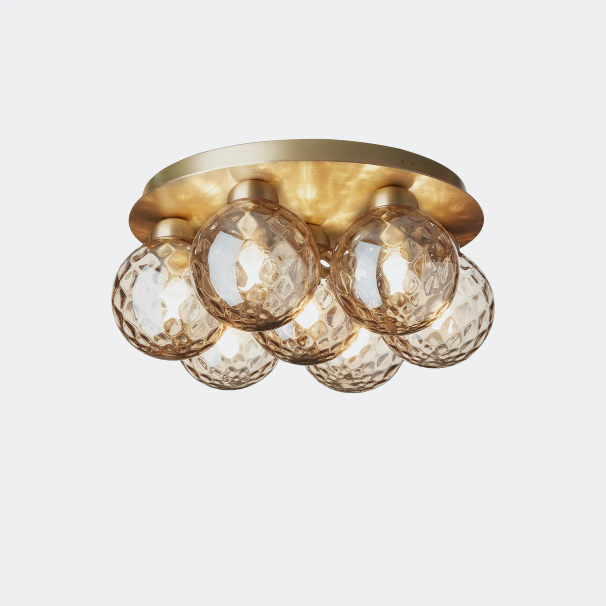 Nuura Apiales 7 Plafond, Brushed Brass / Optic Gold - KANSO#Finish_Brushed Brass / Optic Gold
