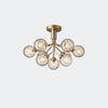 Nuura Apiales 9 Ceiling Light, Brushed Brass / Optic Gold - KANSO#Finish_Brushed Brass / Optic Gold