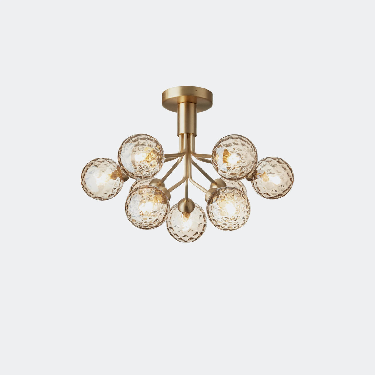 Nuura Apiales 9 Ceiling Light, Brushed Brass / Optic Gold - KANSO#Finish_Brushed Brass / Optic Gold
